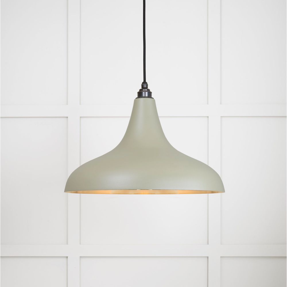 From The Anvil - Smooth Brass Frankley Pendant in Tump | Sku. 49722STU | Trade Door Handles.