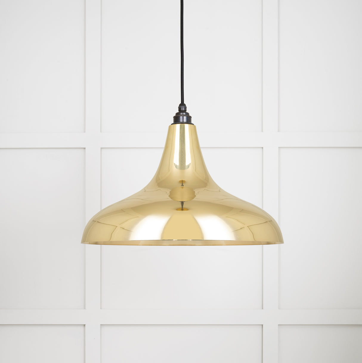 From The Anvil - Smooth Brass Frankley Pendant | Sku. 49722 | Trade Door Handles.
