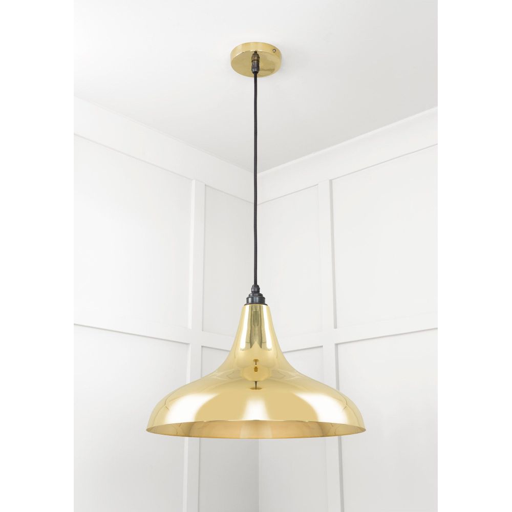 From The Anvil - Smooth Brass Frankley Pendant | Sku. 49722 | Trade Door Handles.