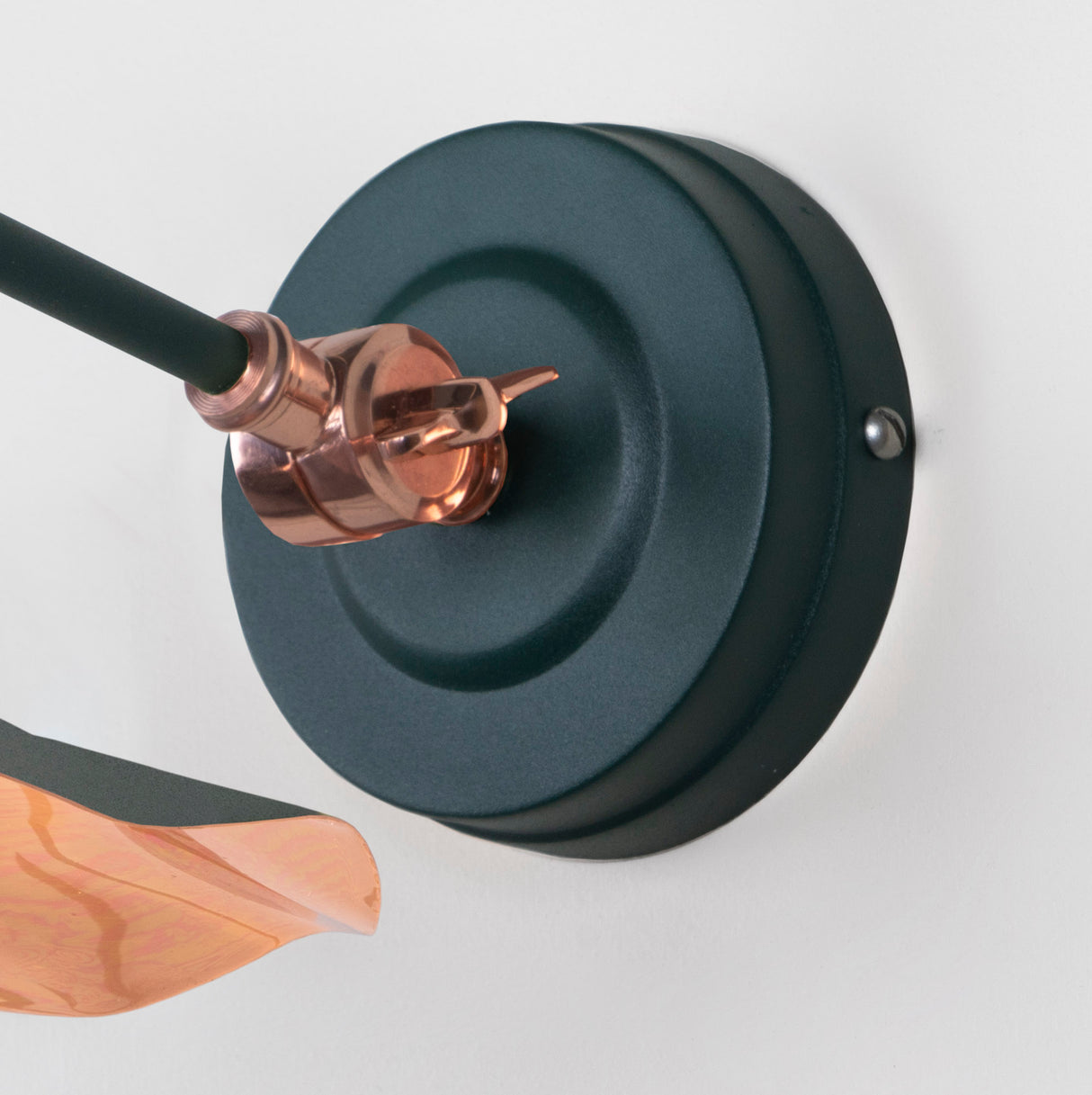 From The Anvil - Smooth Copper Flora Wall Light in Dingle | Sku. 49723SDI | Trade Door Handles.