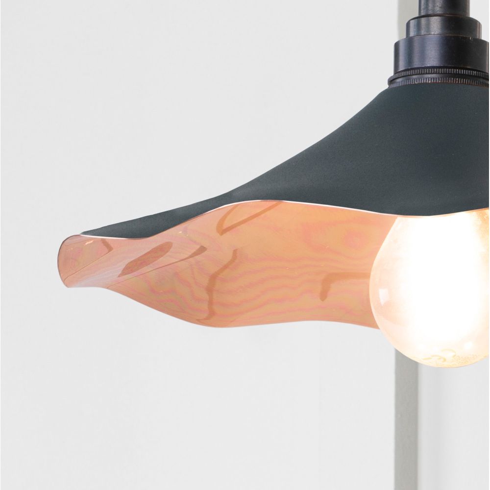 From The Anvil - Smooth Copper Flora Wall Light in Soot | Sku. 49723SSO | Trade Door Handles.