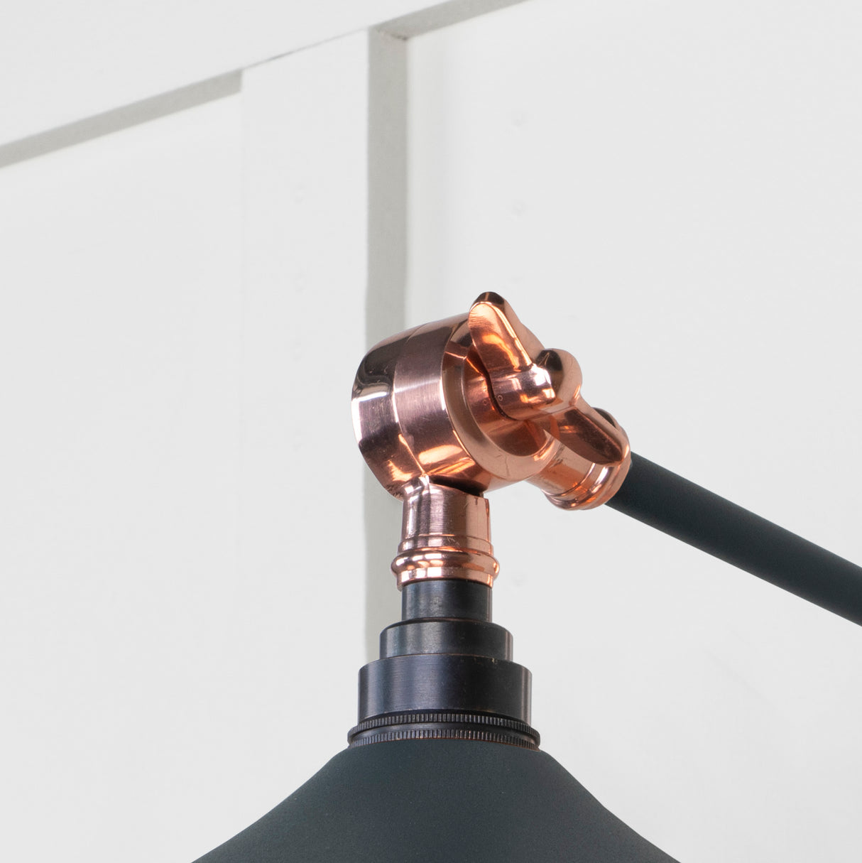 From The Anvil - Smooth Copper Flora Wall Light in Soot | Sku. 49723SSO | Trade Door Handles.