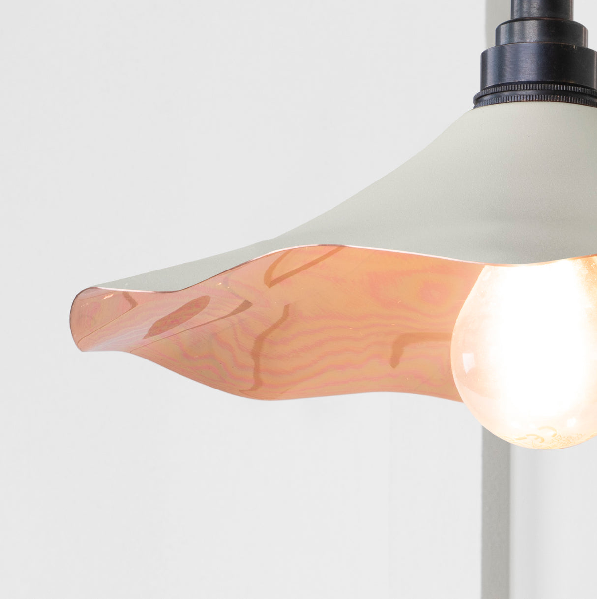 From The Anvil - Smooth Copper Flora Wall Light in Teasel | Sku. 49723STE | Trade Door Handles.