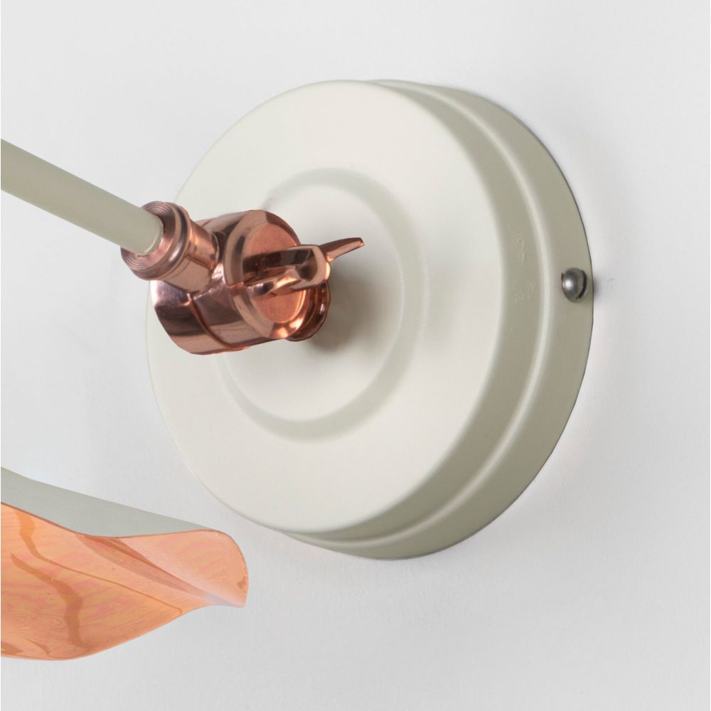 From The Anvil - Smooth Copper Flora Wall Light in Teasel | Sku. 49723STE | Trade Door Handles.