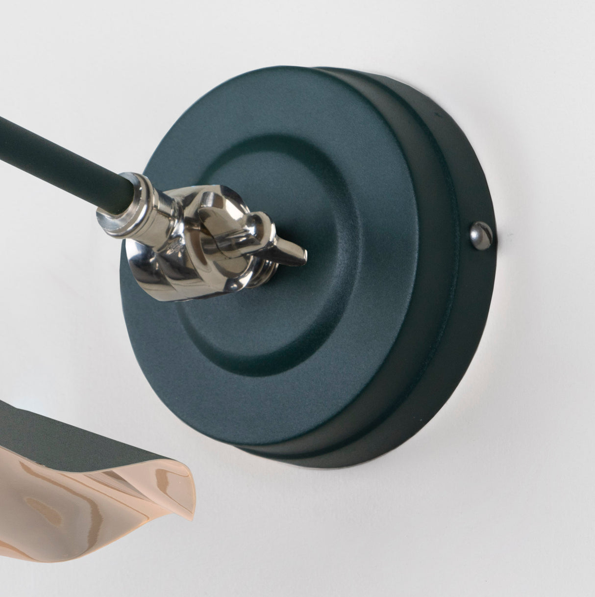 From The Anvil - Smooth Nickel Flora Wall Light in Dingle | Sku. 49724SDI | Trade Door Handles.