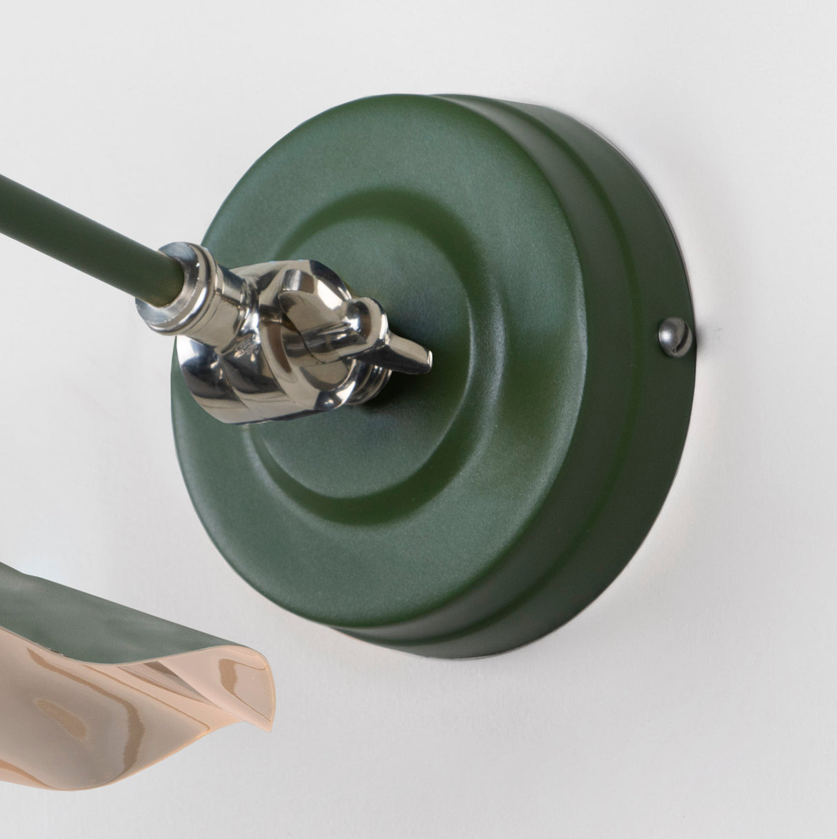 From The Anvil - Smooth Nickel Flora Wall Light in Heath | Sku. 49724SH | Trade Door Handles.