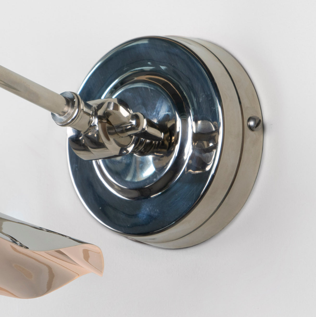 From The Anvil - Smooth Nickel Flora Wall Light | Sku. 49724 | Trade Door Handles.