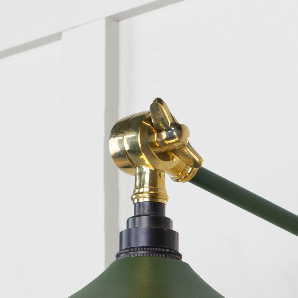 From The Anvil - Smooth Brass Flora Wall Light in Heath | Sku. 49725SH | Trade Door Handles.