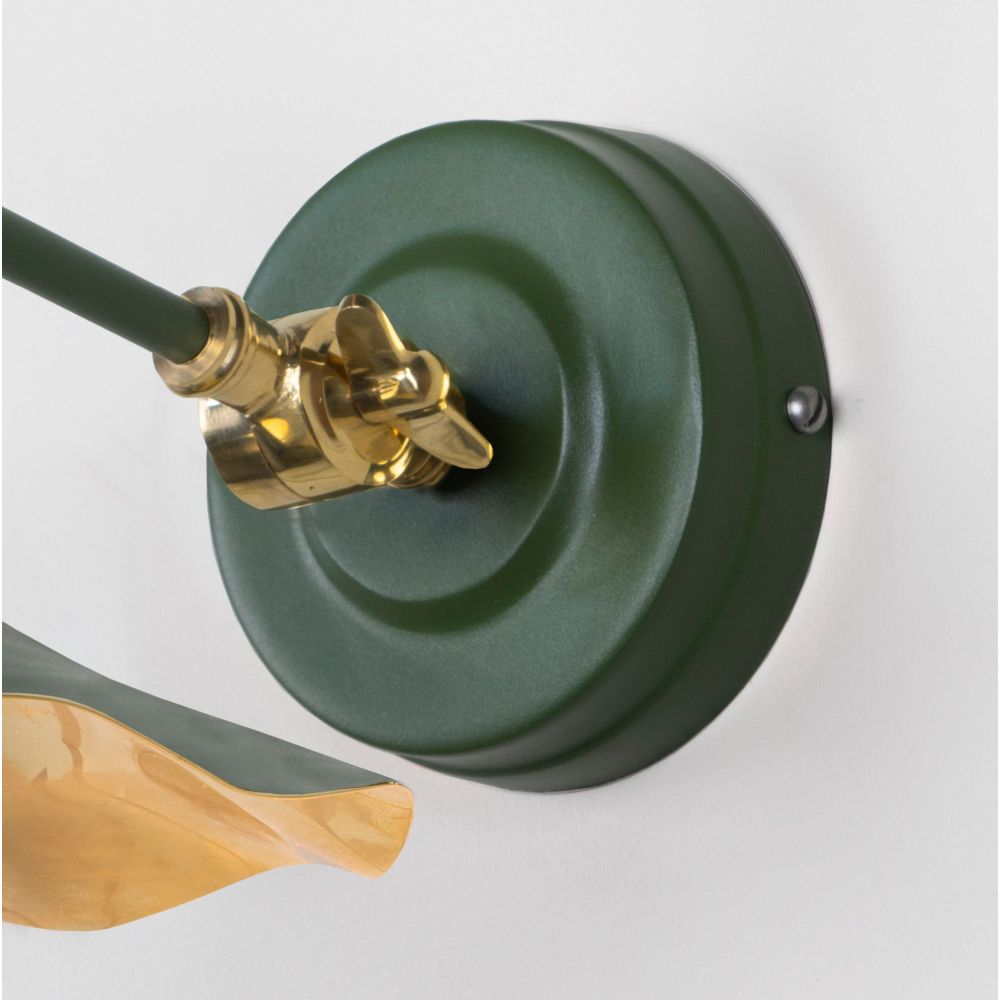 From The Anvil - Smooth Brass Flora Wall Light in Heath | Sku. 49725SH | Trade Door Handles.