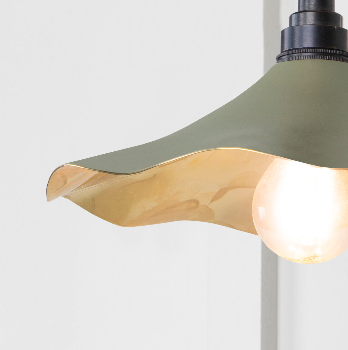 From The Anvil - Smooth Brass Flora Wall Light in Tump | Sku. 49725STU | Trade Door Handles.