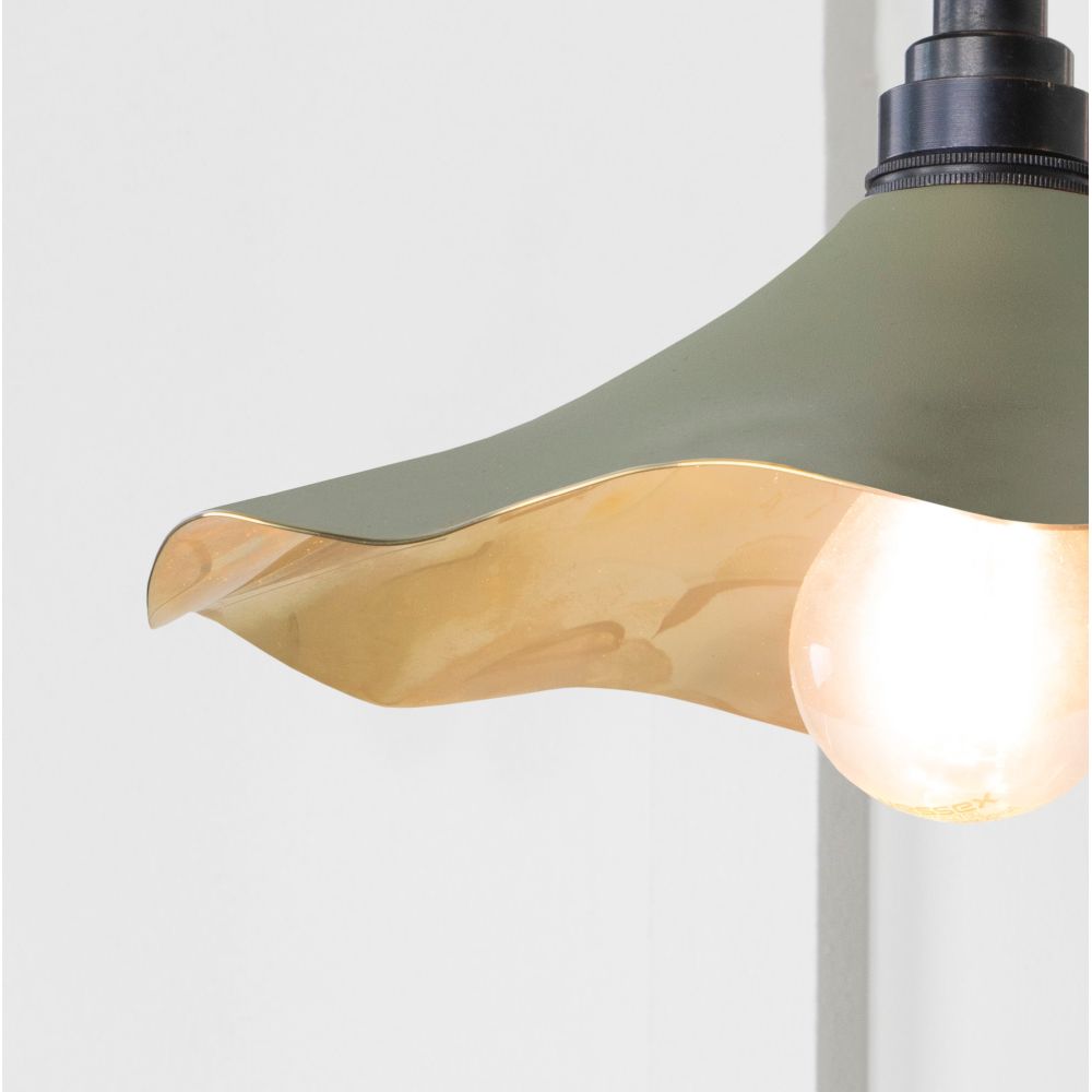 From The Anvil - Smooth Brass Flora Wall Light in Tump | Sku. 49725STU | Trade Door Handles.