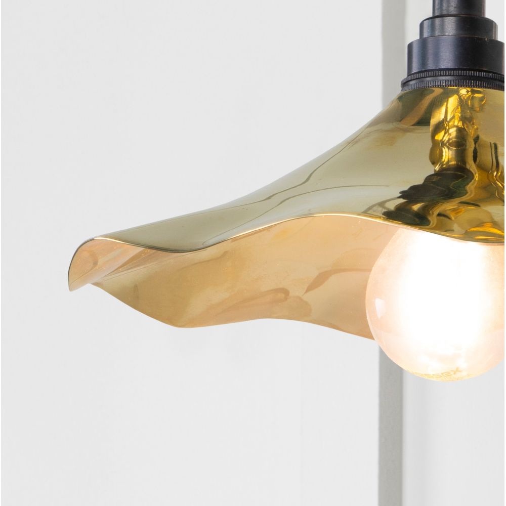 From The Anvil - Smooth Brass Flora Wall Light | Sku. 49725 | Trade Door Handles.