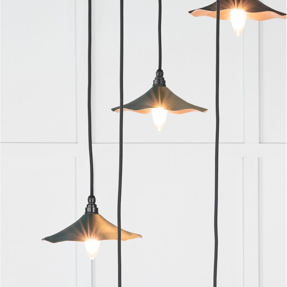 From The Anvil - Smooth Copper Flora Cluster Pendant in Dingle | Sku. 49726SDI | Trade Door Handles.