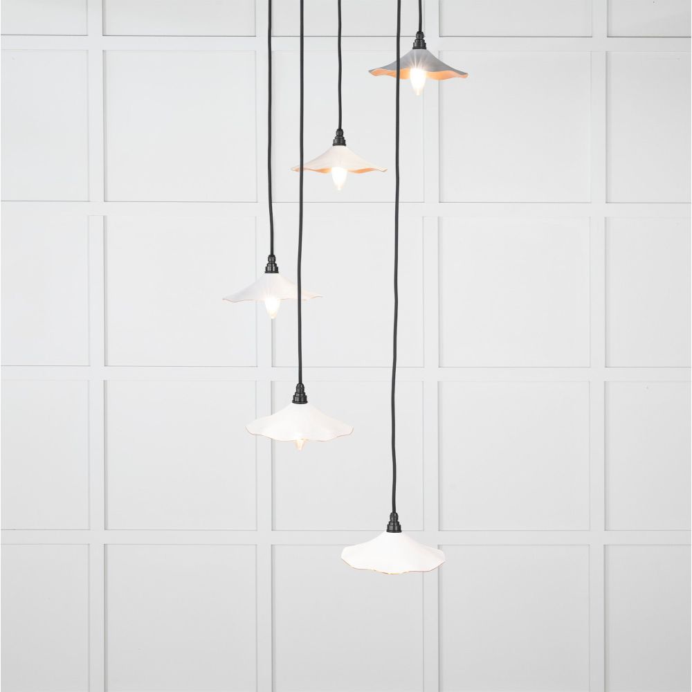 From The Anvil - Smooth Copper Flora Cluster Pendant in Flock | Sku. 49726SF | Trade Door Handles.