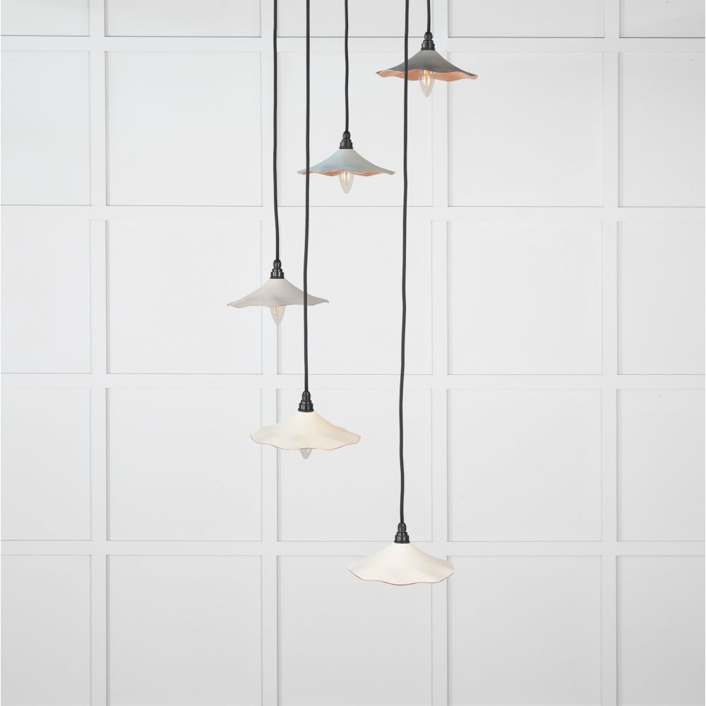 From The Anvil - Smooth Copper Flora Cluster Pendant in Teasel | Sku. 49726STE | Trade Door Handles.