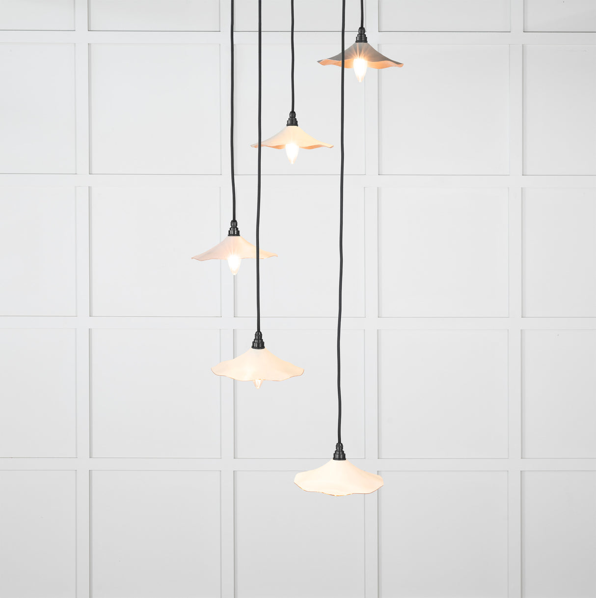 From The Anvil - Smooth Copper Flora Cluster Pendant in Teasel | Sku. 49726STE | Trade Door Handles.