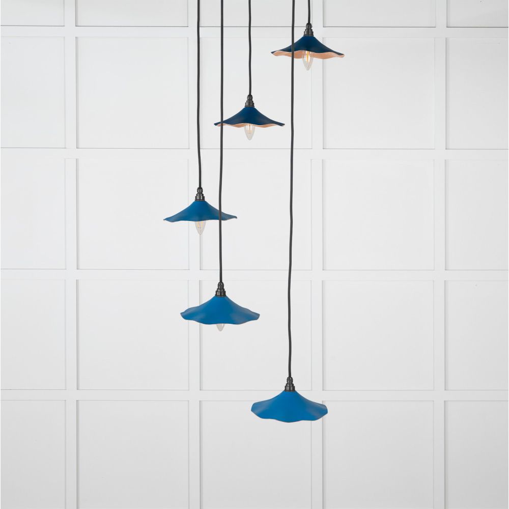 From The Anvil - Smooth Copper Flora Cluster Pendant in Upstream | Sku. 49726SU | Trade Door Handles.