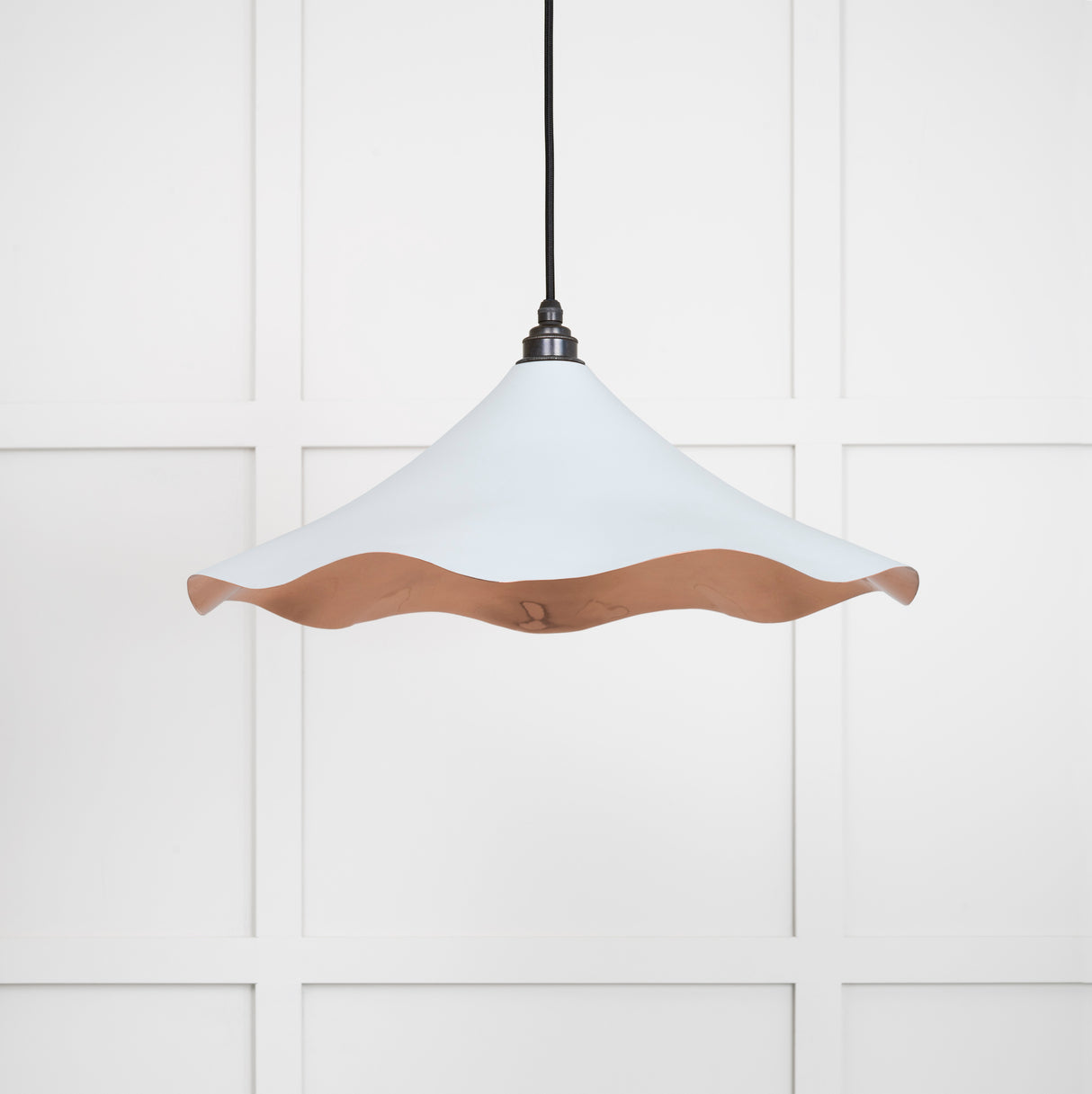 From The Anvil - Smooth Copper Flora Pendant in Birch | Sku. 49729SBI | Trade Door Handles.