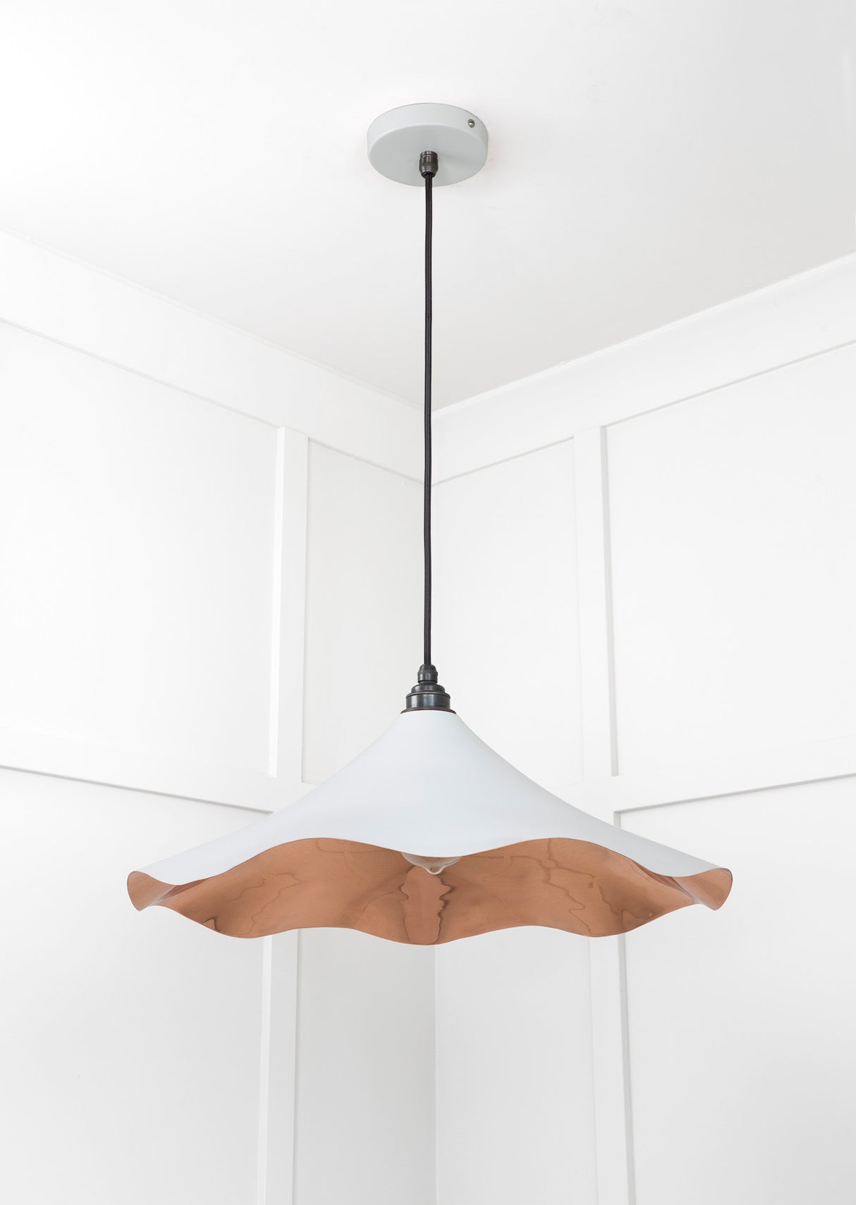 From The Anvil - Smooth Copper Flora Pendant in Birch | Sku. 49729SBI | Trade Door Handles.