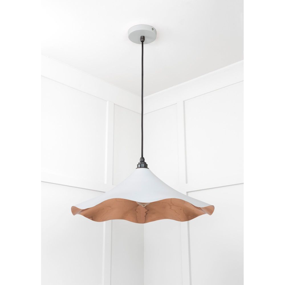 From The Anvil - Smooth Copper Flora Pendant in Birch | Sku. 49729SBI | Trade Door Handles.