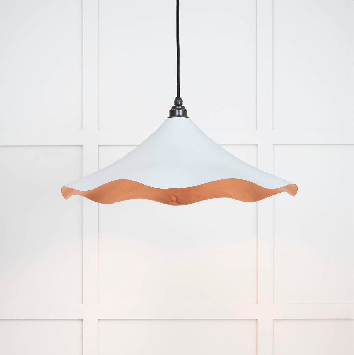 From The Anvil - Smooth Copper Flora Pendant in Birch | Sku. 49729SBI | Trade Door Handles.