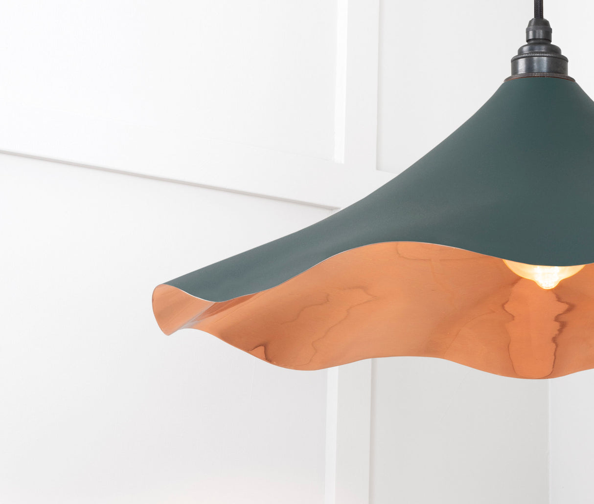 From The Anvil - Smooth Copper Flora Pendant in Dingle | Sku. 49729SDI | Trade Door Handles.