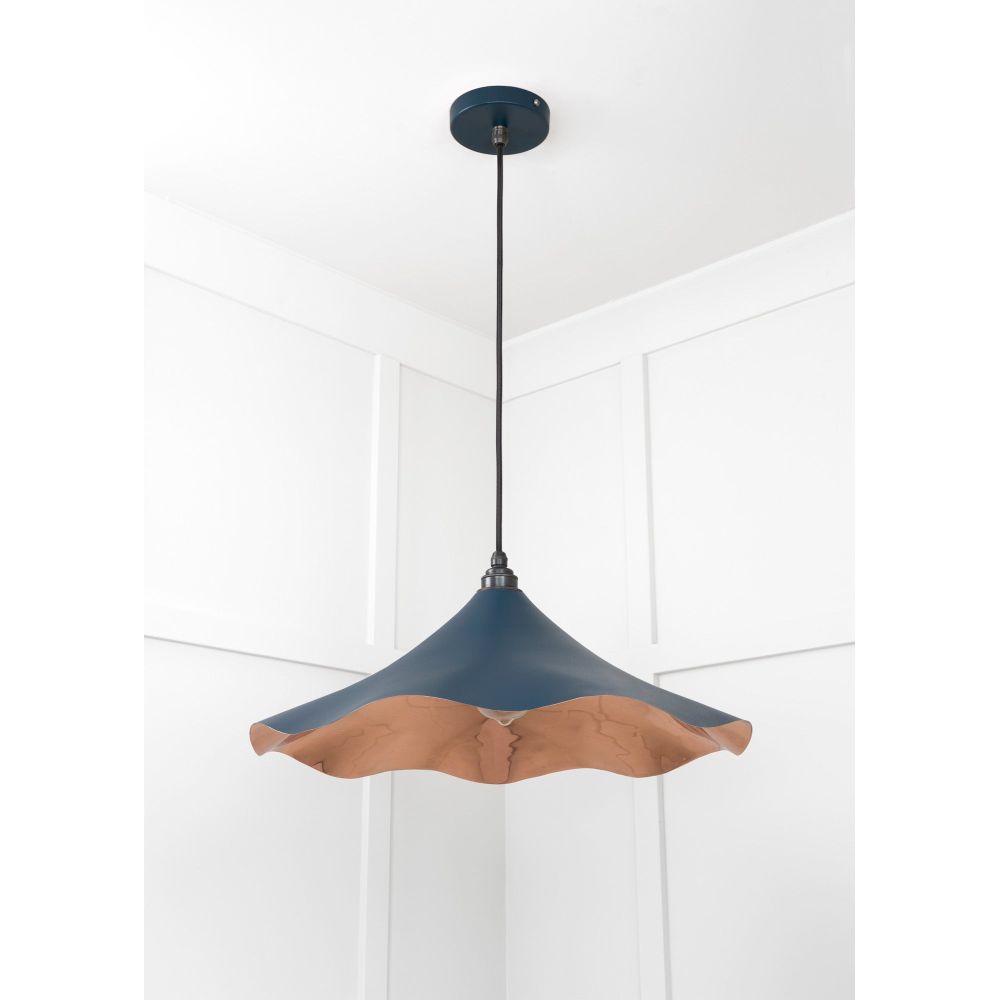 From The Anvil - Smooth Copper Flora Pendant in Dusk | Sku. 49729SDU | Trade Door Handles.