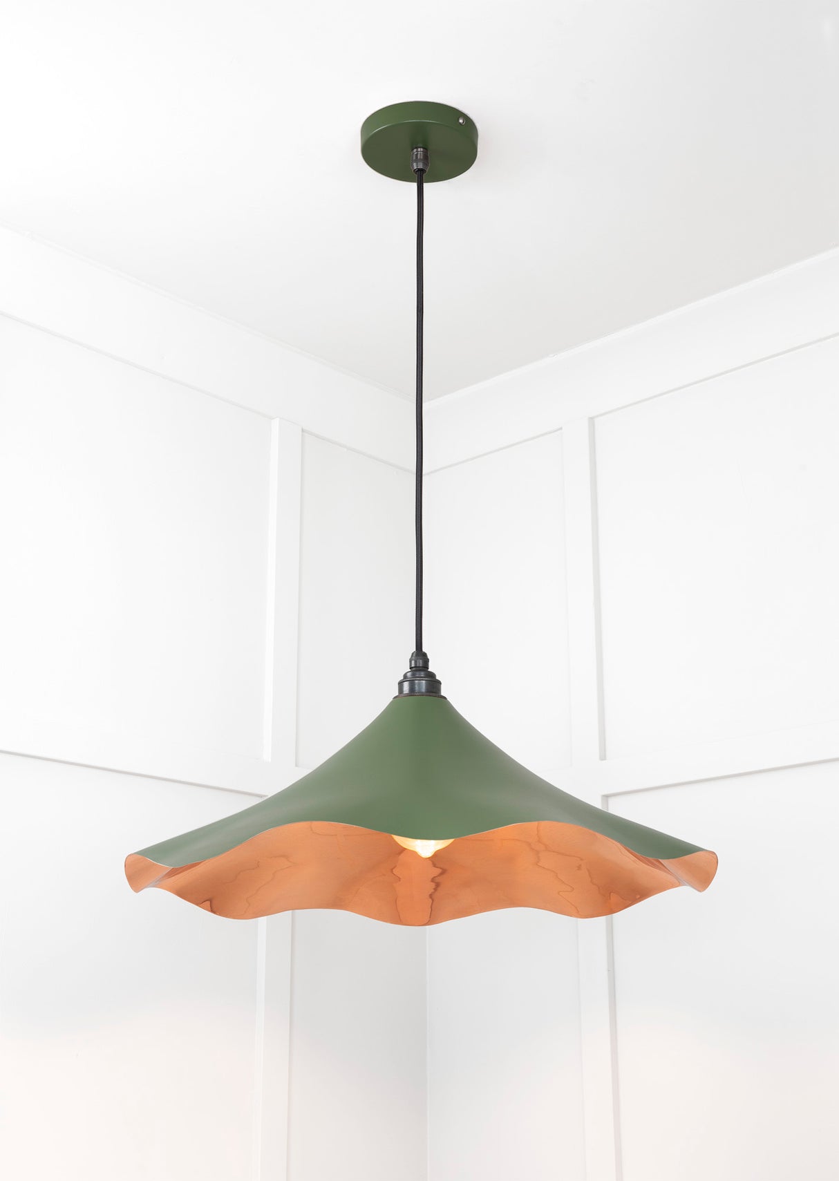 From The Anvil - Smooth Copper Flora Pendant in Heath | Sku. 49729SH | Trade Door Handles.