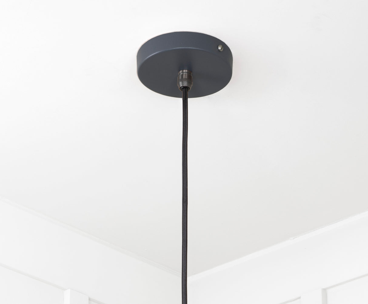 From The Anvil - Smooth Copper Flora Pendant in Slate | Sku. 49729SSL | Trade Door Handles.