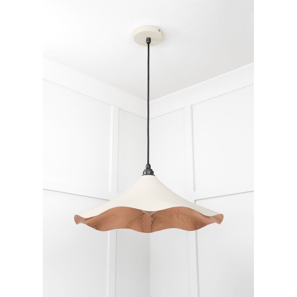 From The Anvil - Smooth Copper Flora Pendant in Teasel | Sku. 49729STE | Trade Door Handles.