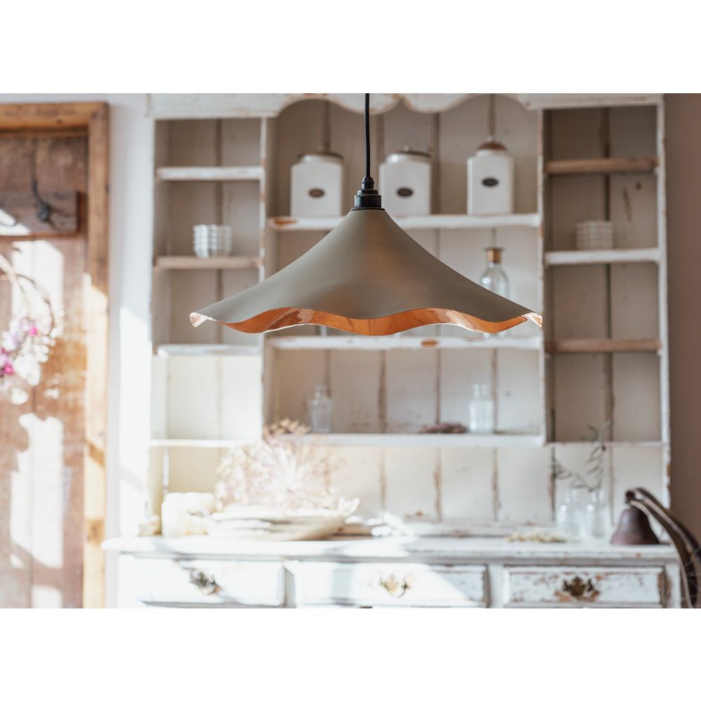 From The Anvil - Smooth Copper Flora Pendant in Tump | Sku. 49729STU | Trade Door Handles.