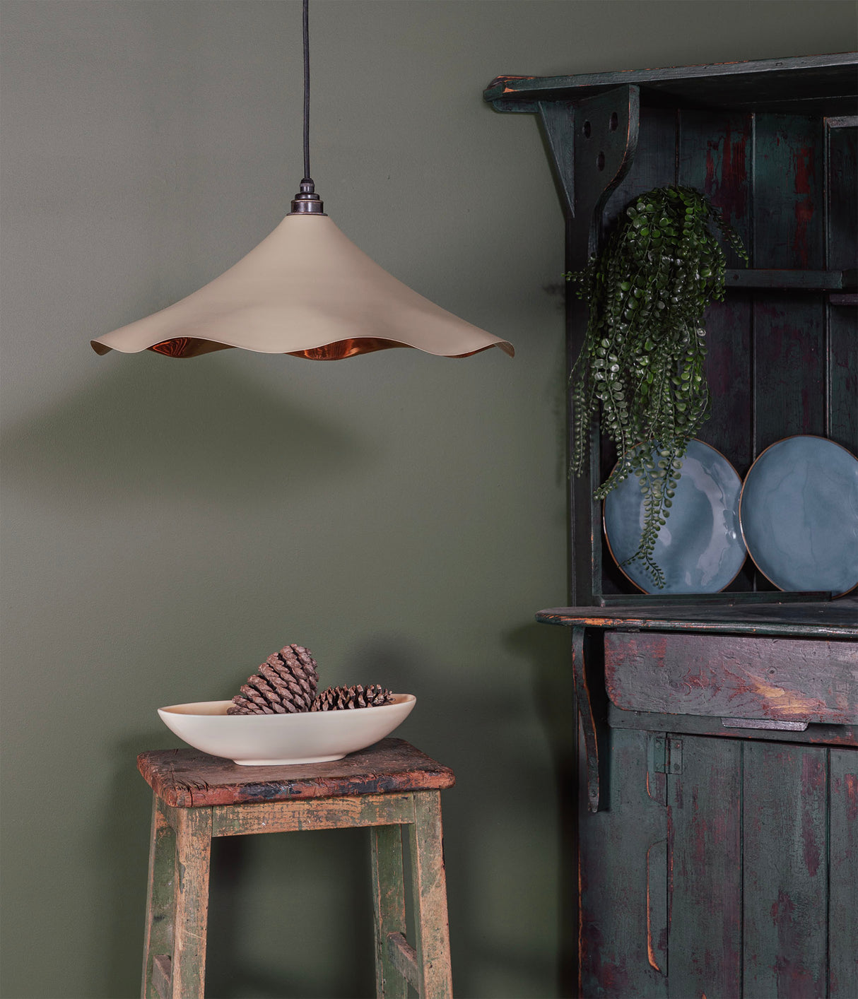 From The Anvil - Smooth Copper Flora Pendant in Tump | Sku. 49729STU | Trade Door Handles.