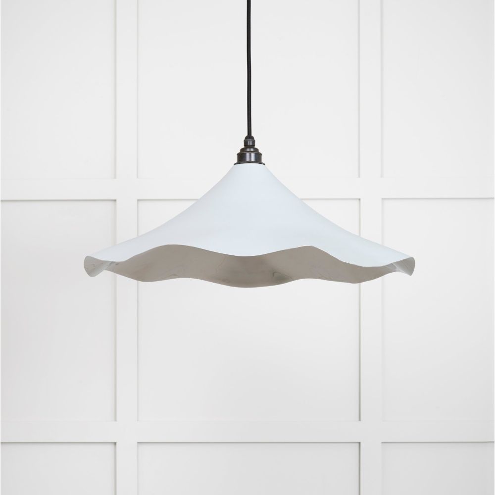 From The Anvil - Smooth Nickel Flora Pendant in Birch | Sku. 49730SBI | Trade Door Handles.