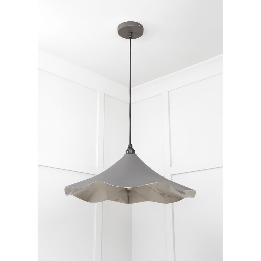 From The Anvil - Smooth Nickel Flora Pendant in Bluff | Sku. 49730SBL | Trade Door Handles.
