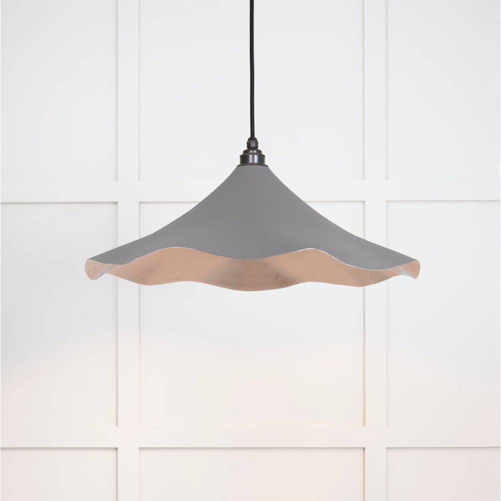 From The Anvil - Smooth Nickel Flora Pendant in Bluff | Sku. 49730SBL | Trade Door Handles.