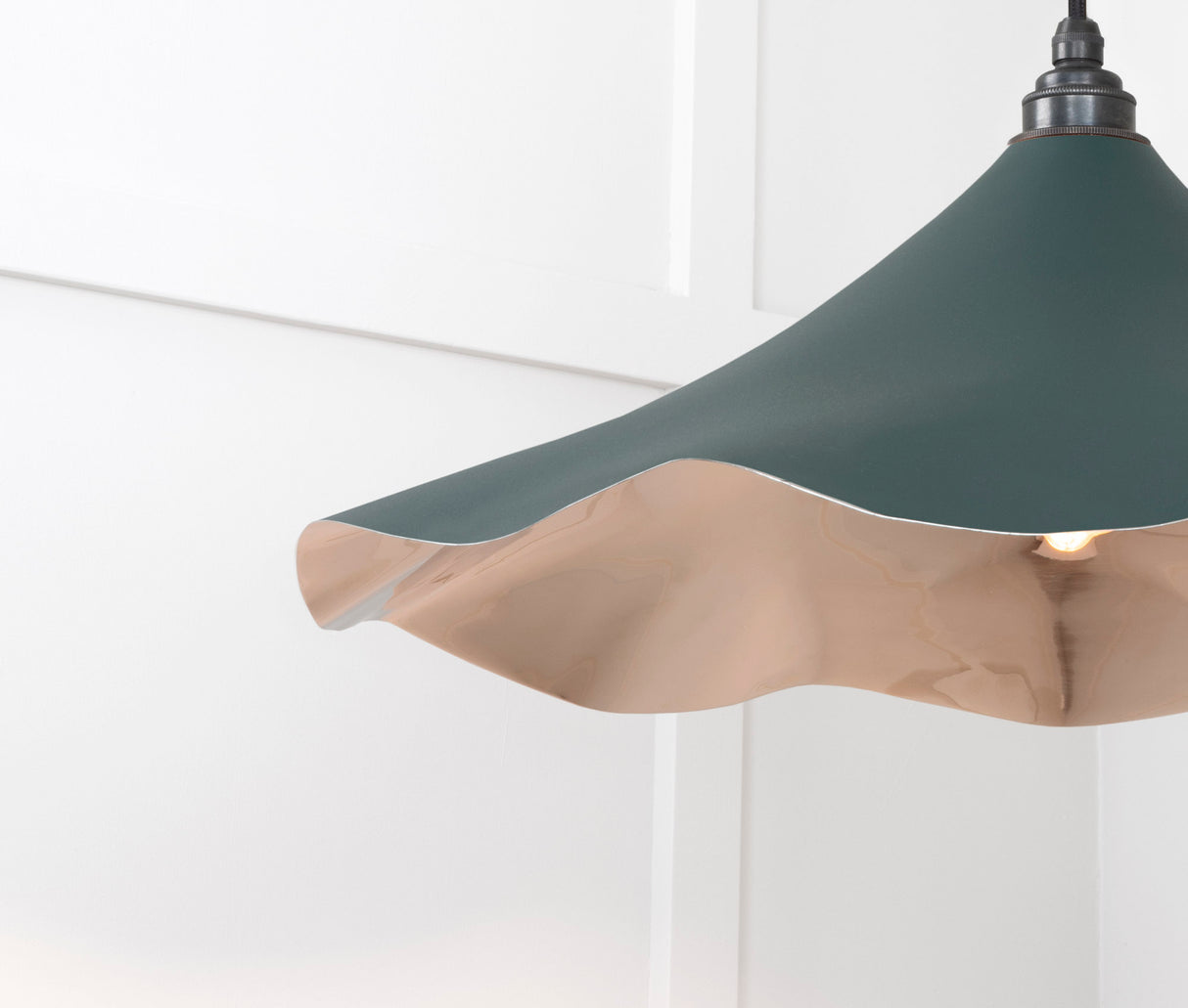 From The Anvil - Smooth Nickel Flora Pendant in Dingle | Sku. 49730SDI | Trade Door Handles.