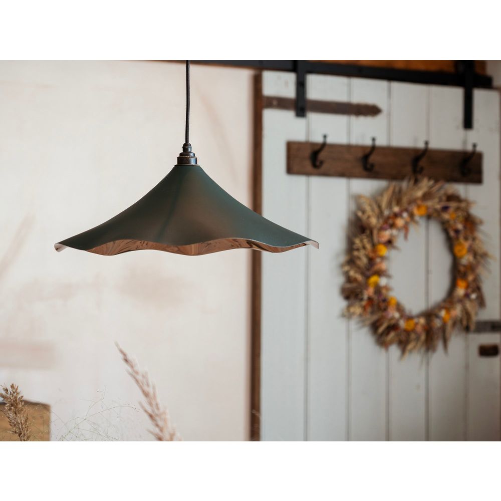 From The Anvil - Smooth Nickel Flora Pendant in Dingle | Sku. 49730SDI | Trade Door Handles.