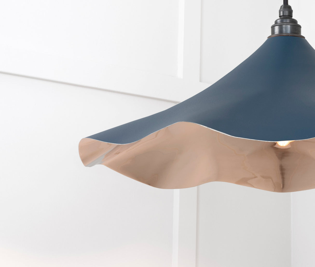 From The Anvil - Smooth Nickel Flora Pendant in Dusk | Sku. 49730SDU | Trade Door Handles.