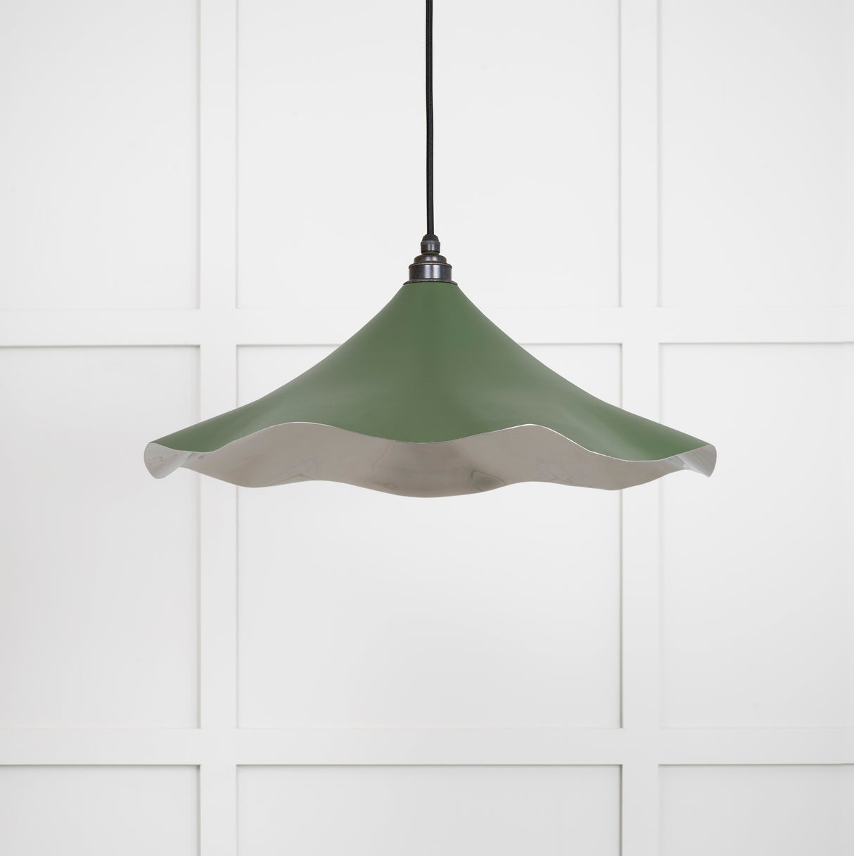 From The Anvil - Smooth Nickel Flora Pendant in Heath | Sku. 49730SH | Trade Door Handles.