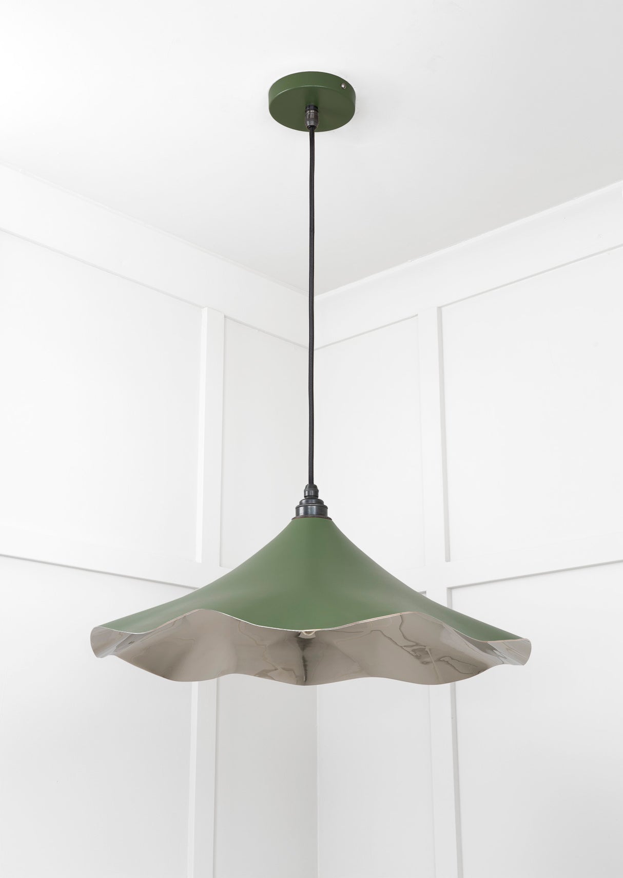 From The Anvil - Smooth Nickel Flora Pendant in Heath | Sku. 49730SH | Trade Door Handles.