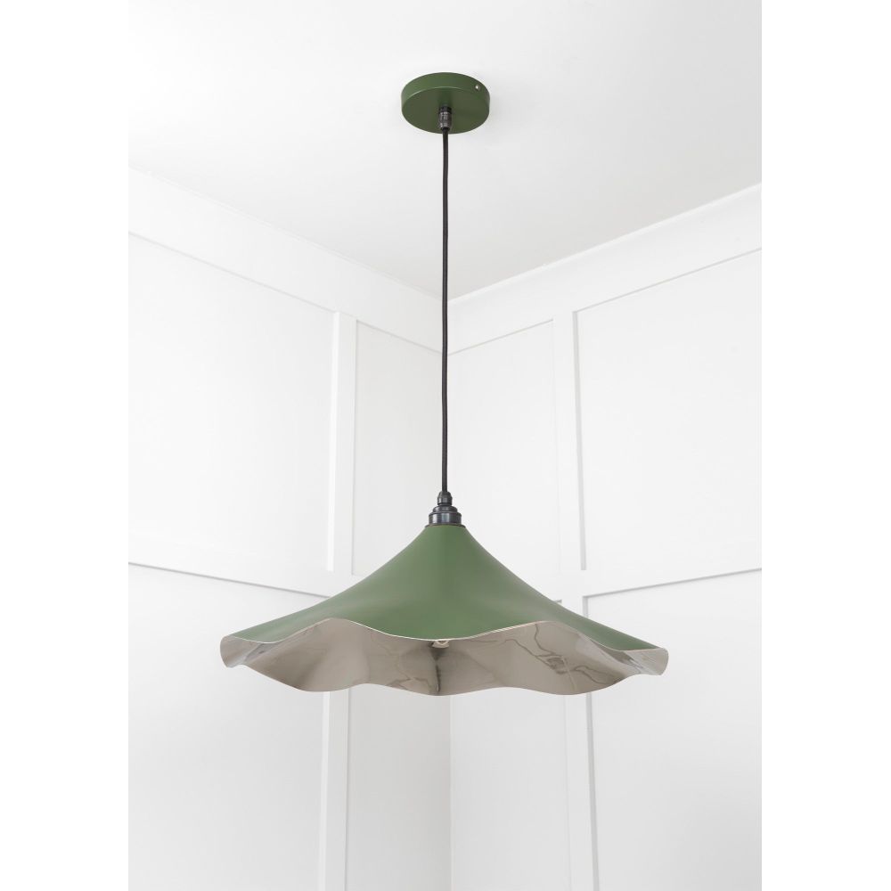 From The Anvil - Smooth Nickel Flora Pendant in Heath | Sku. 49730SH | Trade Door Handles.