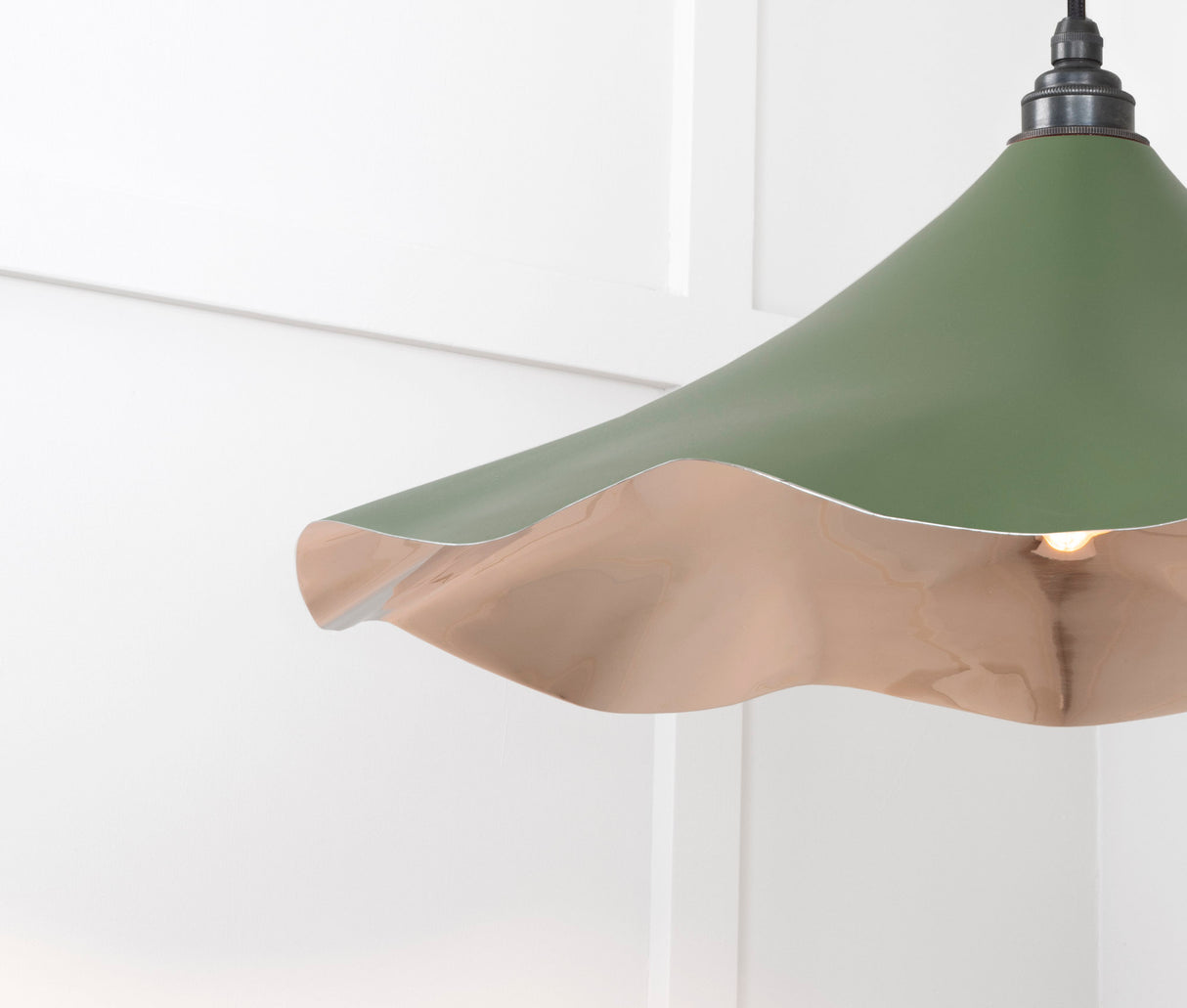 From The Anvil - Smooth Nickel Flora Pendant in Heath | Sku. 49730SH | Trade Door Handles.