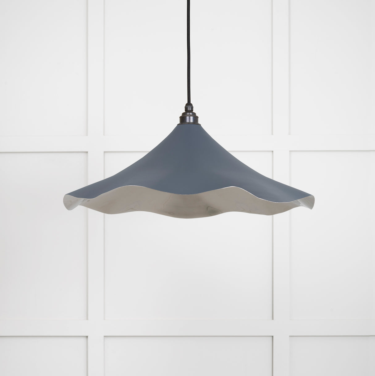 From The Anvil - Smooth Nickel Flora Pendant in Slate | Sku. 49730SSL | Trade Door Handles.