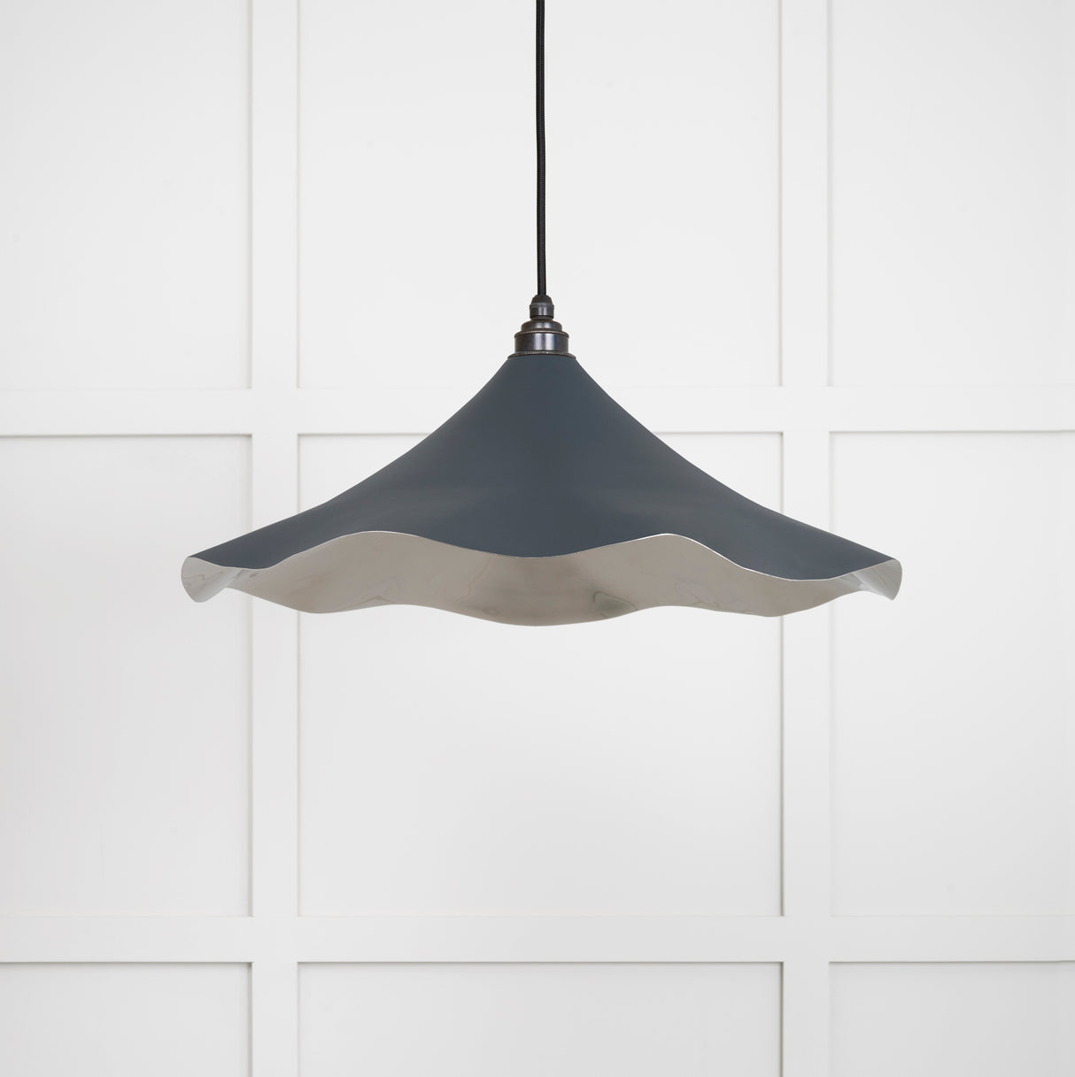 From The Anvil - Smooth Nickel Flora Pendant in Soot | Sku. 49730SSO | Trade Door Handles.