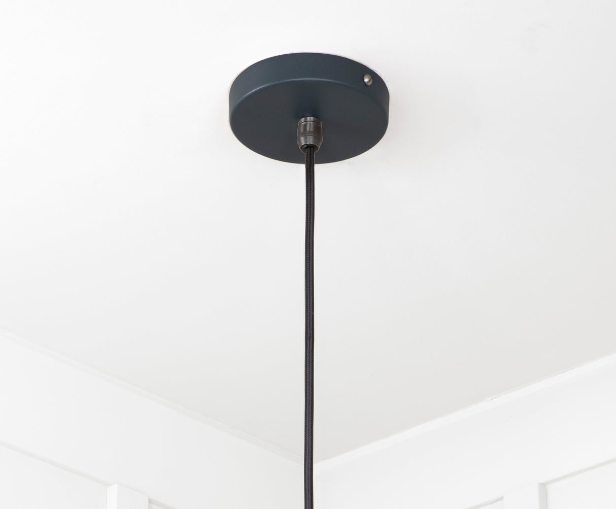 From The Anvil - Smooth Nickel Flora Pendant in Soot | Sku. 49730SSO | Trade Door Handles.