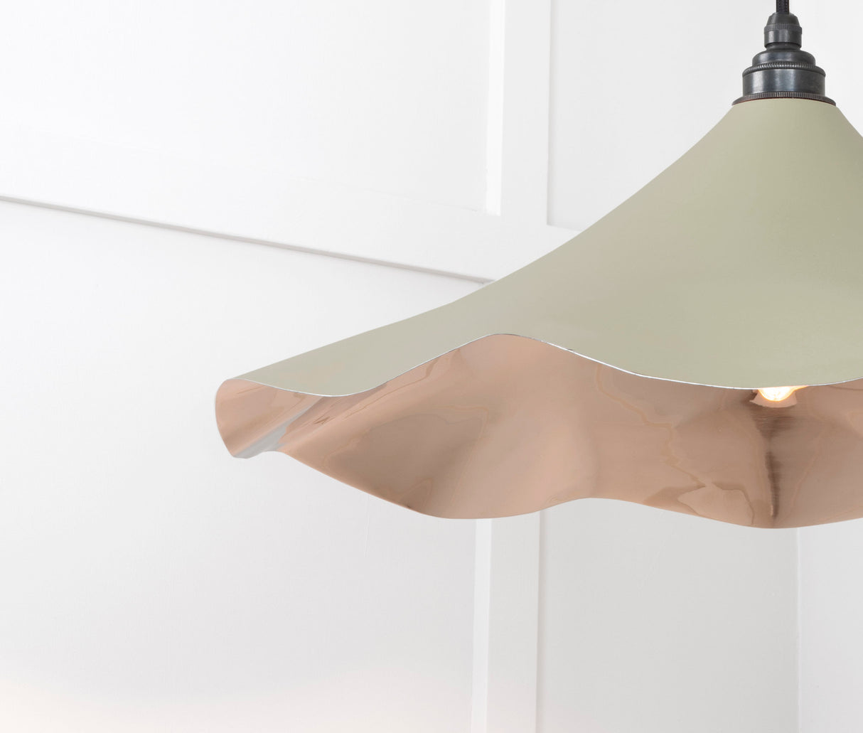 From The Anvil - Smooth Nickel Flora Pendant in Tump | Sku. 49730STU | Trade Door Handles.