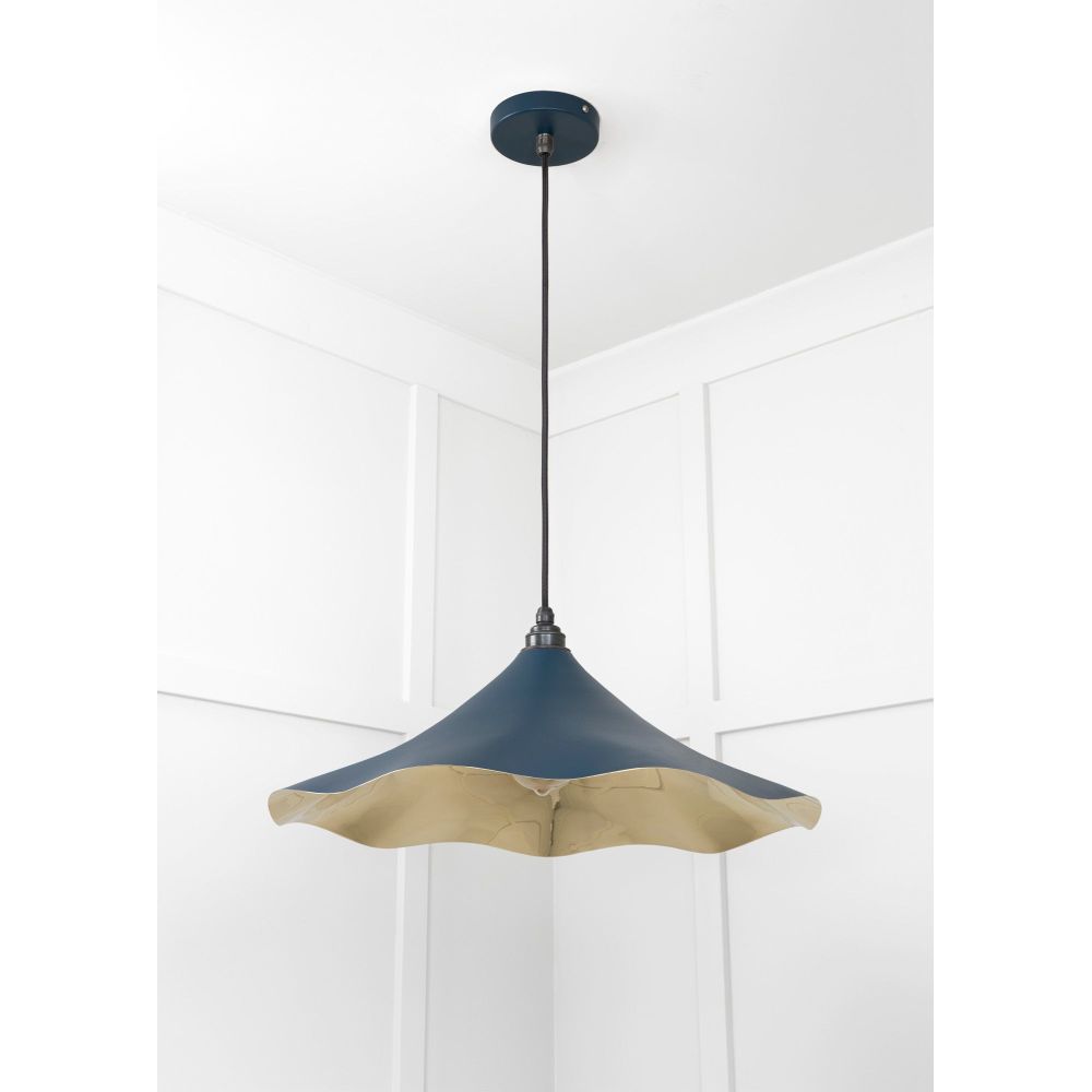 From The Anvil - Smooth Brass Flora Pendant in Dusk | Sku. 49731SDU | Trade Door Handles.