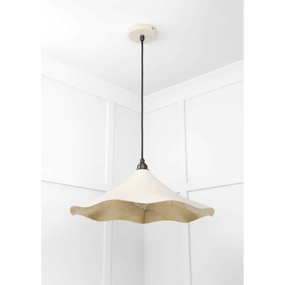 From The Anvil - Smooth Brass Flora Pendant in Teasel | Sku. 49731STE | Trade Door Handles.