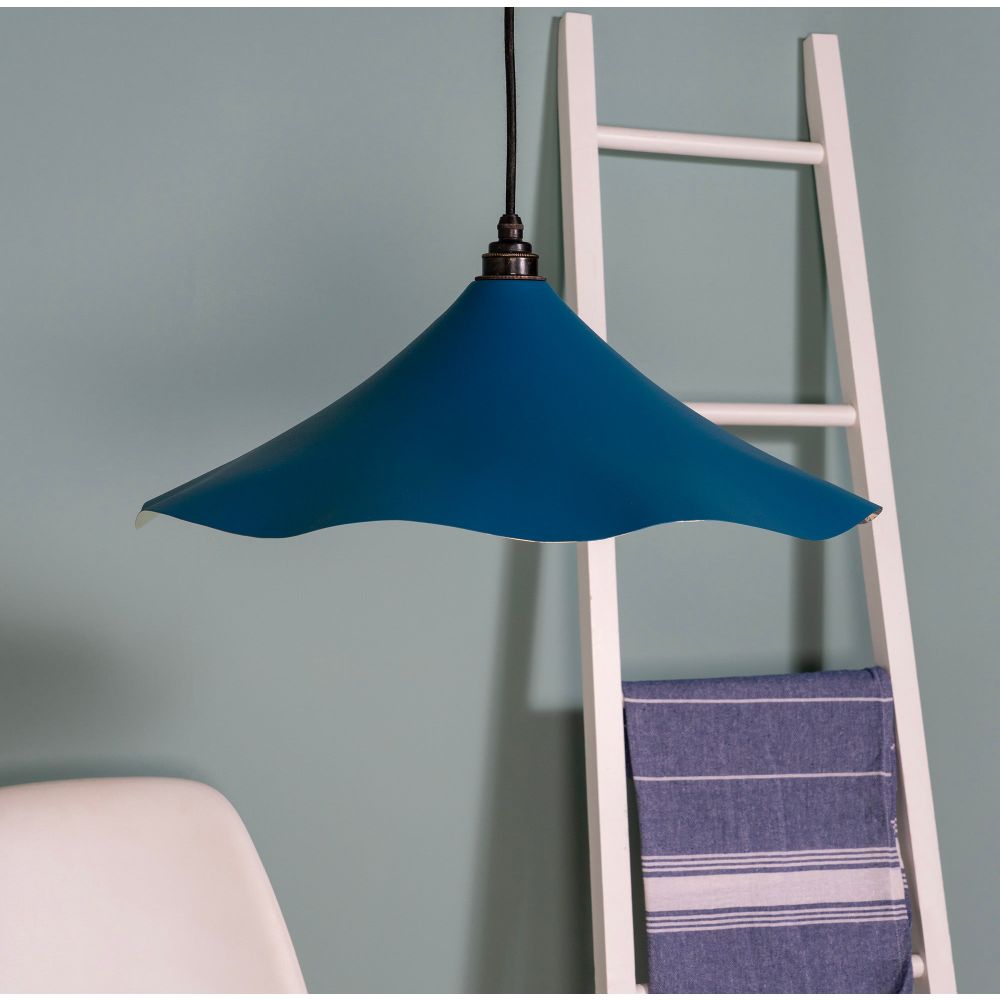 From The Anvil - Smooth Brass Flora Pendant in Upstream | Sku. 49731SU | Trade Door Handles.