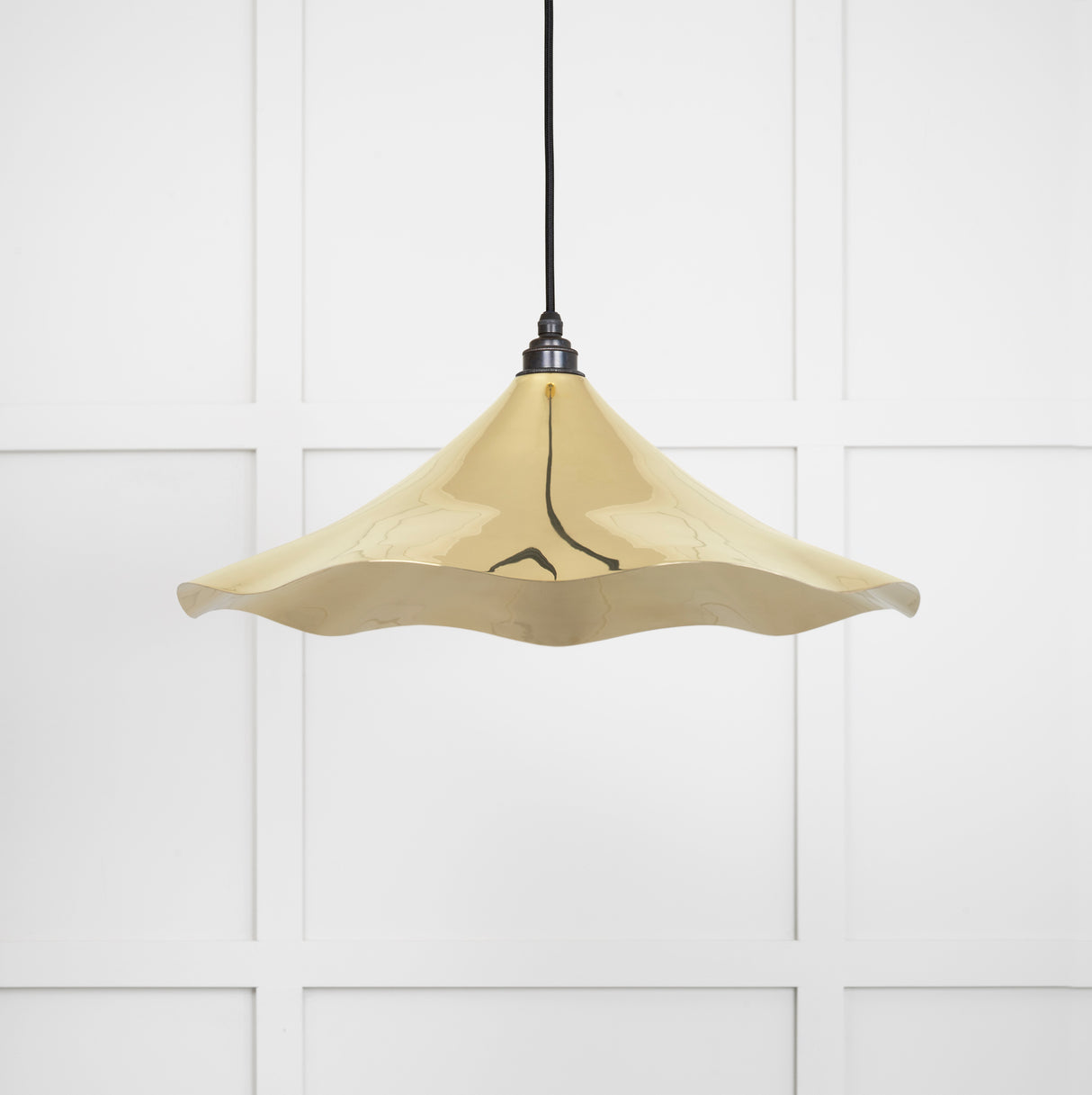 From The Anvil - Smooth Brass Flora Pendant | Sku. 49731 | Trade Door Handles.